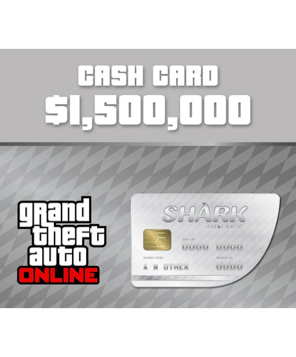 Grand Theft Auto Online - $1,500,000 Great White Shark Cash Card PC Activation Code Rockstar Games Key EUROPE